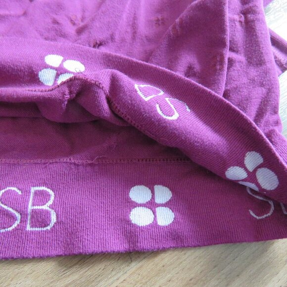 SWEATY BETTY Modal Dot Jacquard Base Layer Top in Amaranth Pink - Size S - Picture 14 of 15